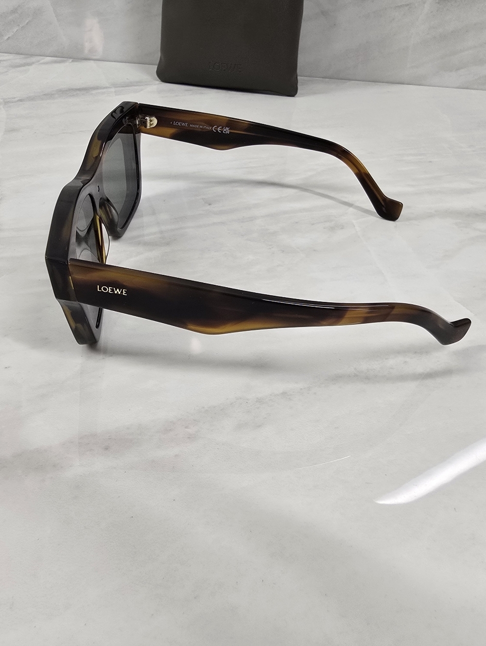 Loewe Square Tortoiseshell Sunglasses - Picture 2 of 13